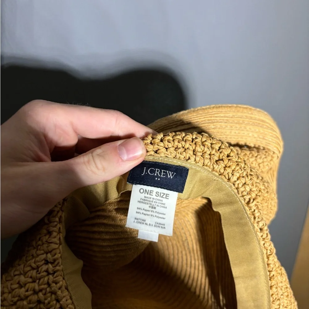 J.Crew Textured Summer Straw Hat